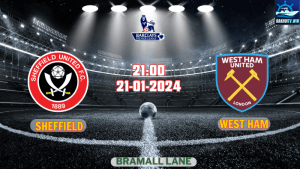 Nhận định bóng đá Sheffield Utd vs West Ham 21h00 ngày 21/01/2024